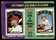 1975 Topps Allen/Bench Poor condtion 1972 MVP #210
