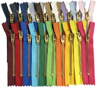 20pcs YKK #4.5 Brass Pant/Dress Zippers Bulk Closed-End 20 Colors Length 4" -11"
