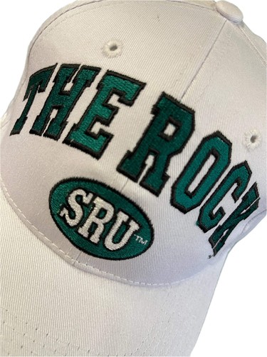 NCAA Slippery Rock The Rock Zephyr Sombrero/Gorra Blanco Snapback OSFA NUEVO SIN ETIQUETAS - Imagen 3 de 6