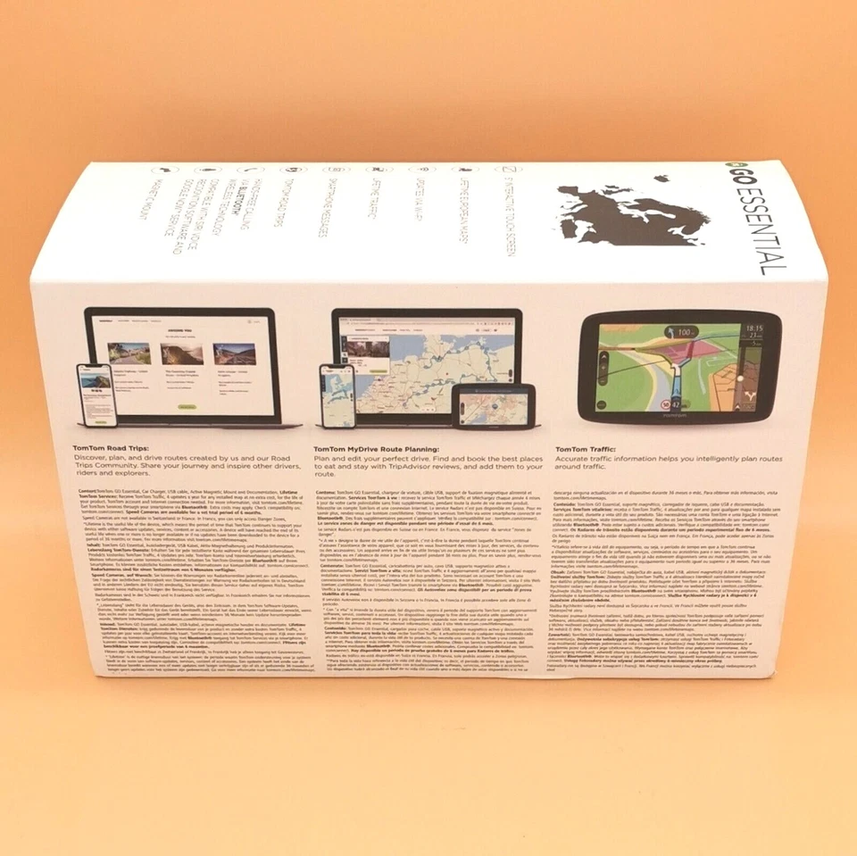 TOMTOM GO Essential 5" PKW Navigationsgerät Kartenmaterial EU 49 Länder OVP - Bild 3 von 4