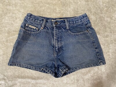 Vintage 90s Jean Shorts Embroidered Celestial Stars Sun Moon