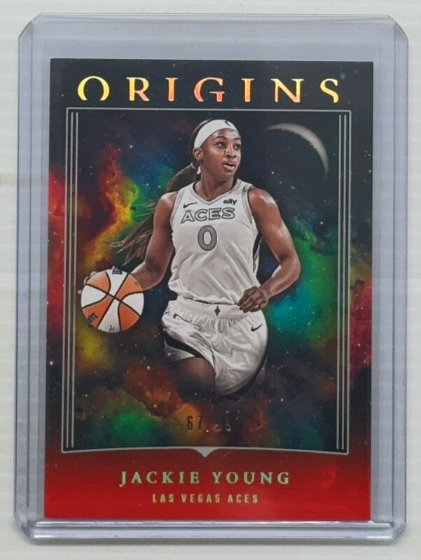 2024 Origins WNBA Jackie Young Red #67/99 Aces