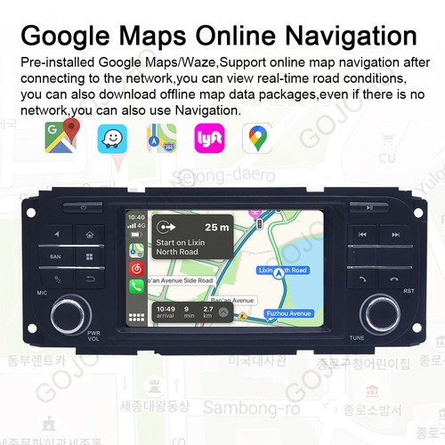 4+64GB Car Stereo Radio Navi For Jeep Grand Cherokee Dodge RAM Chrysler Carplay - Picture 10 of 17