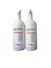 Peter Coppola Keratin Infused Shampoo & Conditioner Set – 2 x 32 fl oz – Smooth