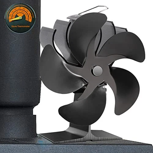 Wood Stove Fan Heat Powered Non Electric Ecofan Thermoelectric Fireplace  ... ... | eBay