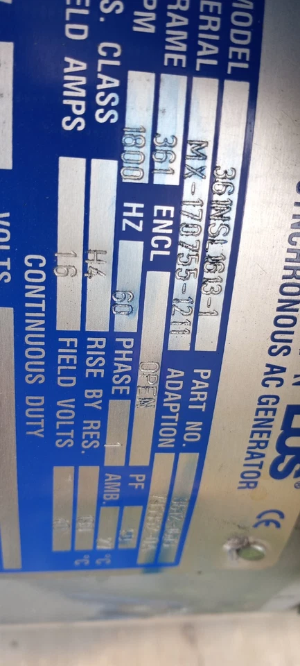 Deisel  generator end new open box 60 kw - Image 2 of 4