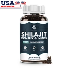 Himalayan Shilajit Gummies Organic Extremely Potent,Boost Energy Stress Relief