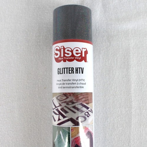 Siser Glittler Heat Transfer Vinyl Black 11.8" x 36" Roll Iron On HTV - Picture 2 of 4