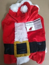 Pet Dog Santa Costume Christmas Size Medium