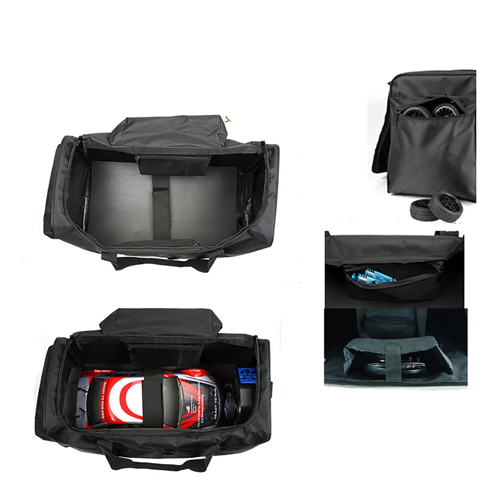 RC Car Storage Bag Zipper Handbag Carry Case Cover for HSP 94122 94188 1/10 1/8 - Image 4 of 4