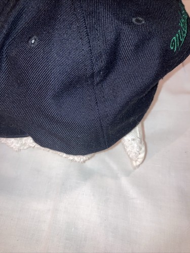 Mitchell & Ness Boston Celtics Wool Black on Black Adjustable Snapback Hat NWOT - Picture 5 of 14