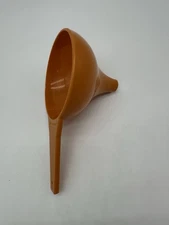 Vintage 1970s Tupperware Harvest Spice Orange "Hershey Kiss" Funnel 3.75" D