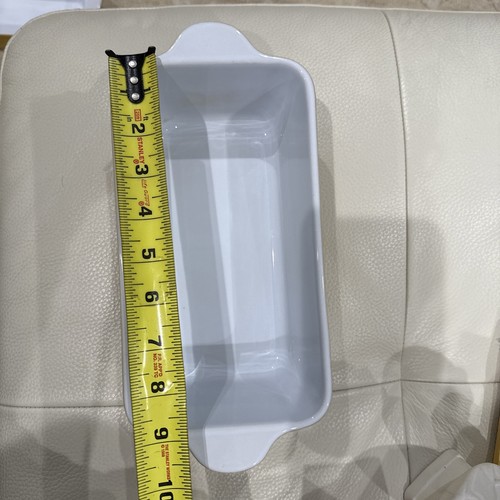 VTG Emile Henry France Ceramic Baking Dish Casserole Stoneware 6304 Yellow 9”x5” - Picture 3 of 10