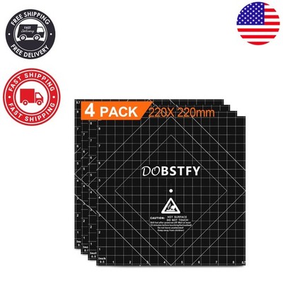 Durable 3D Printer Heat Bed Adhesive Platform Sheet for Ender Series - 4 Pack