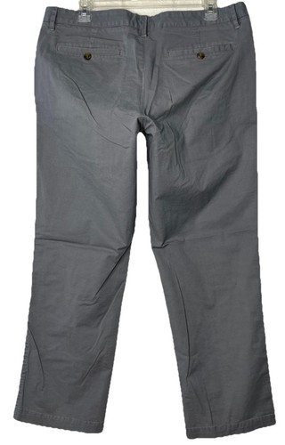 Bonobos Chino Gray Straight Leg Pants Sz 34x28 Mid Rise - Picture 5 of 14