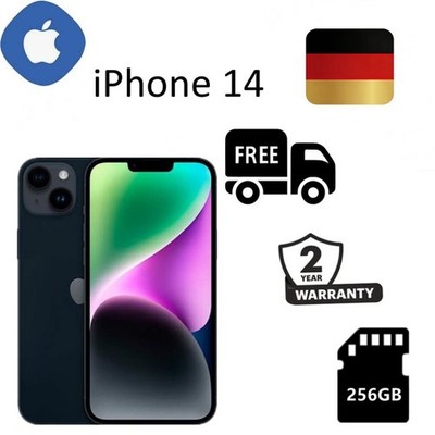 NEU Apple iPhone 14 -128GB -Midnight(Ohne Simlock)(Dual-SIM) 24 Monate Garantie