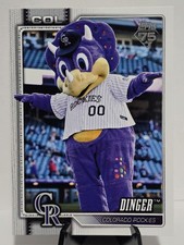 DINGER 2026 Topps Series 1 Baseball Celebration #M-4 Colorado Rockies MLB Mascot
