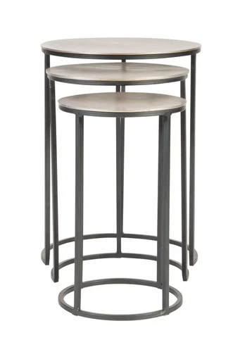 Uttermost - Nesting Tables, Set/3 - Accent Furniture - Erik - 23.7 inch Metal - Picture 2 of 4
