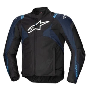 Alpinestars T-Jaws V4 Waterproof Jacket Black Blue Motorcycle Motorbike
