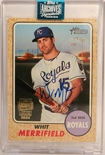 Whit Merrifield AUTO /42 Topps Archives Signature Series ON CARD Royals