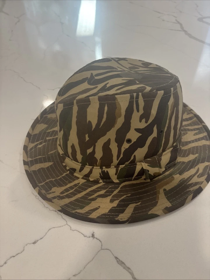Sombrero Fedora Caza Camuflaje Ilimitado Patos DE COLECCIÓN Exterior Caza Talla Mediano Hecho en EE. UU. Foto 3 de 4