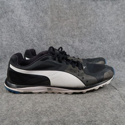 Puma Shoes Mens 9 Golf Sneakers Faas Xlite Spikeless Black White Lace Up Sport
