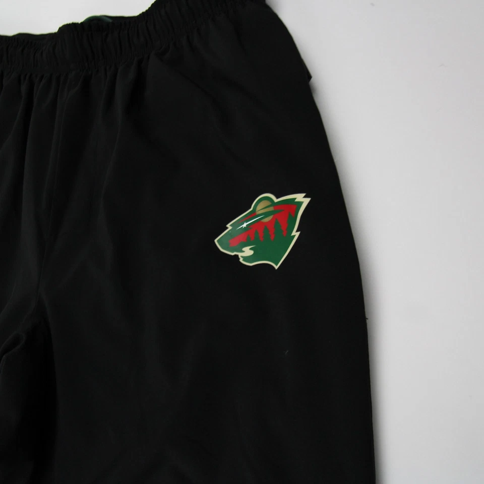 Minnesota Wild Fanatics NHL Pro Authentics 运动裤男式黑色二手 — 第 3/4 张图片
