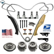 3.5L 3.7L Timing Chain Kit & Cam Phaser VVT Gears For Ford F-150 Taurus Lincoln 