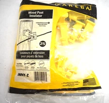 Zareba Extendable High Tensile Nail Wood Post Electric Fence Insulators 25 Pack