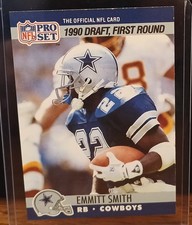EMMIT SMITH PROSET 1990 FIRST ROUND ROOKIE CARD 685. rookie card picture