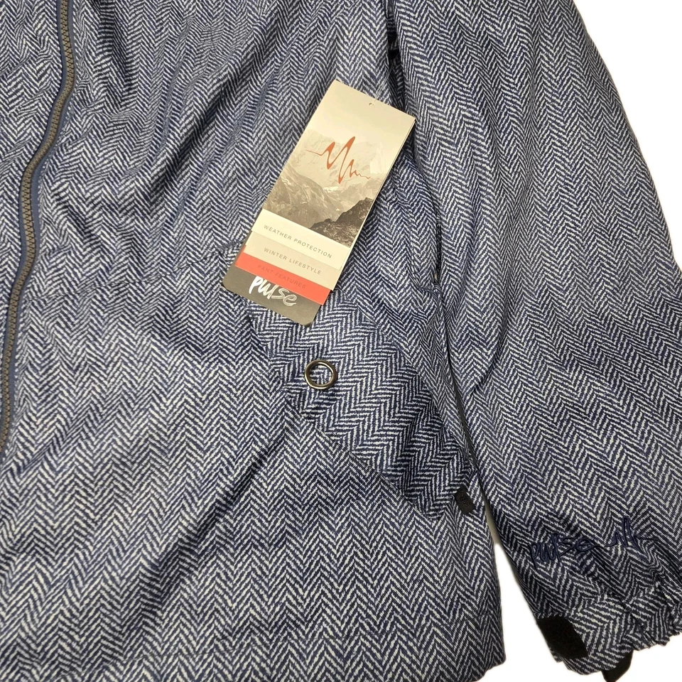 Pulse XL 滑雪夹克可拆卸连帽夹克可拆卸羊毛衬里钴蓝色 — 第 4/4 张图片