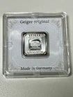 Geiger ORIGINAL Edelmetalle 5 gram .999 Silver Bar - In Assay