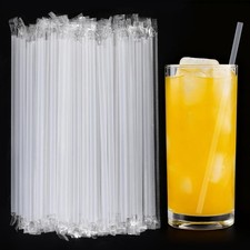  Indivily Wrapped Disposable Plastic Sts - 8.26 Inches Long 0.24