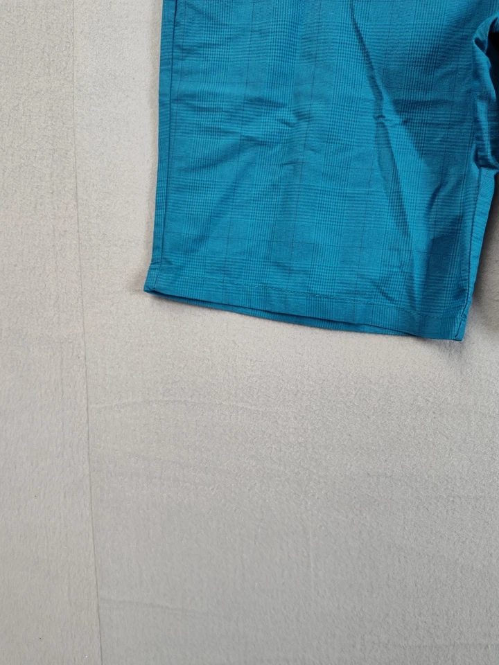 Pantalón Corto Faded Glory Hombre 40 Azul Rendimiento Golf Informal Chino Frente Plano Comodidad Foto 4 de 4