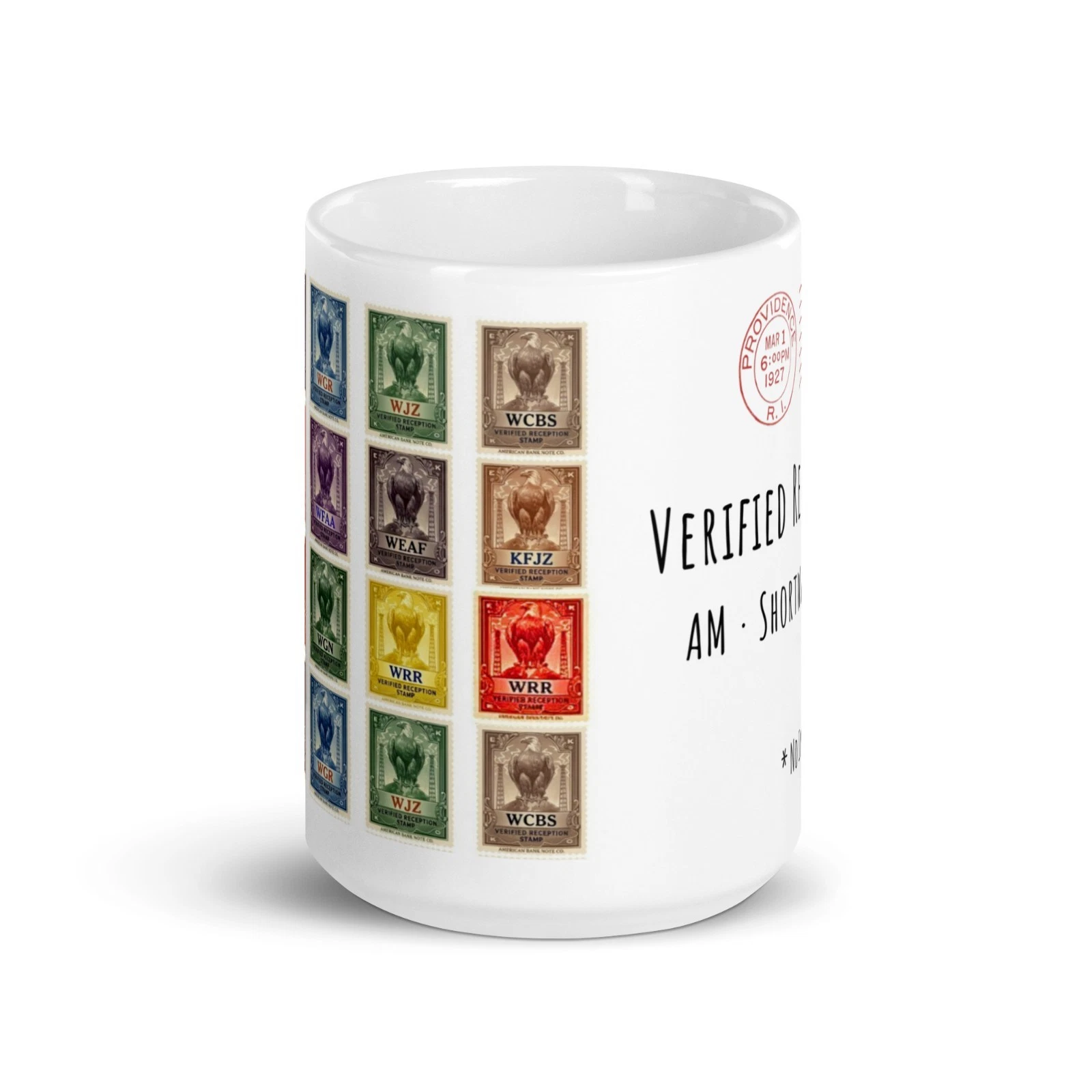 Verified Reception Radio Mug, AM Shortwave DX, No Internet Required