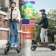 40 Miles Rang Adult Electric Scooter Dual SUSPENSION & BRAKES E Scooter 28mph US