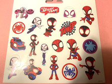 Spider-Man-Spidey-Gwen-Sticker Set-20 Stickers-Licensed-New