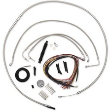 La Choppers LA-8011KT2B-13 Complete Handlebar Cable/Brake & Clutch Line/Wire Kit