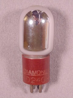 1 D240 DIAMOND Collectible Antique Radio Amp D 240 Vacuum Tube Display