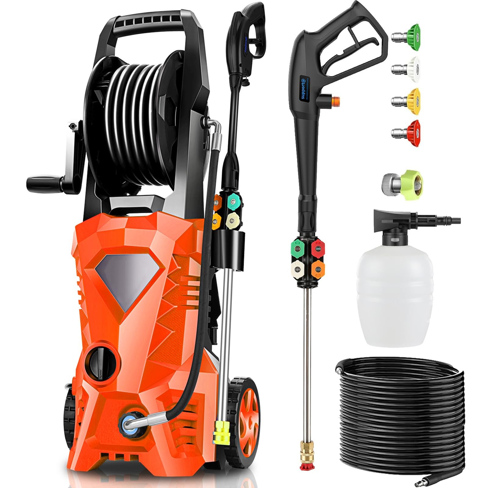 Pressure Cleaner 5000PSI Power Cleaners Powered with 33ft Ho