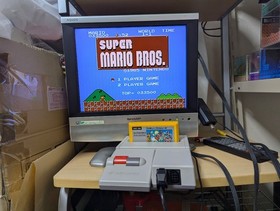 Nintendo New Famicom AV FC NES HVC-101 Includes Super Mario Game and AV/AC
