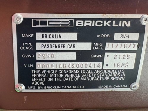 1974 Bricklin - Picture 36 of 40