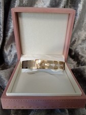 9ct Gold Front & Back Fidelity Ajustable Antique Buckle Bangle H.G. & Sons