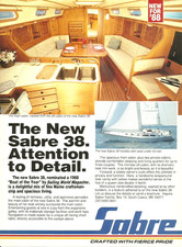 1988 Sabre 38 Yacht Luxury Cruiser Boat Sailboat vintage Print Ad Advertisement