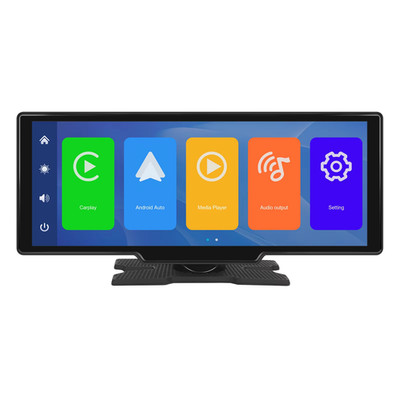 10.26'' Wireless Apple CarPlay Android Auto Portable Touch Screen Monitor Car FM