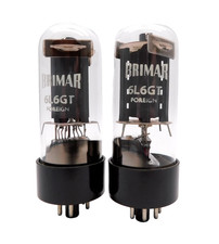 Matched Pair Brimar Foreign 6L6GT KT66 7581 Valves Tubes NOS 1980's