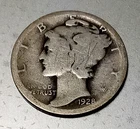 New Listing1928-D . . Mercury Dime . AG . Silver . About Good