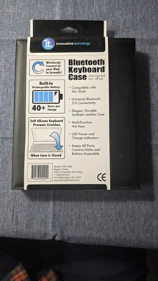 Innovative Technology Black Cover Sleeve w/ Keyboard Apple iPad , other tablets - Image 2 of 3