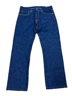 Levi's 501 Button Fly Jeans 32x28 Raw Blue White Oak Mills Cone Denim USA Made