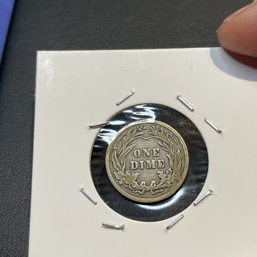 1912-P Barber Dime 90% Silver KM113 - Picture 6 of 21